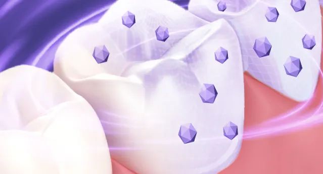 An illustration of teeth Tartar condition, prevent tartar buildup on teeth with LISTERINE® products