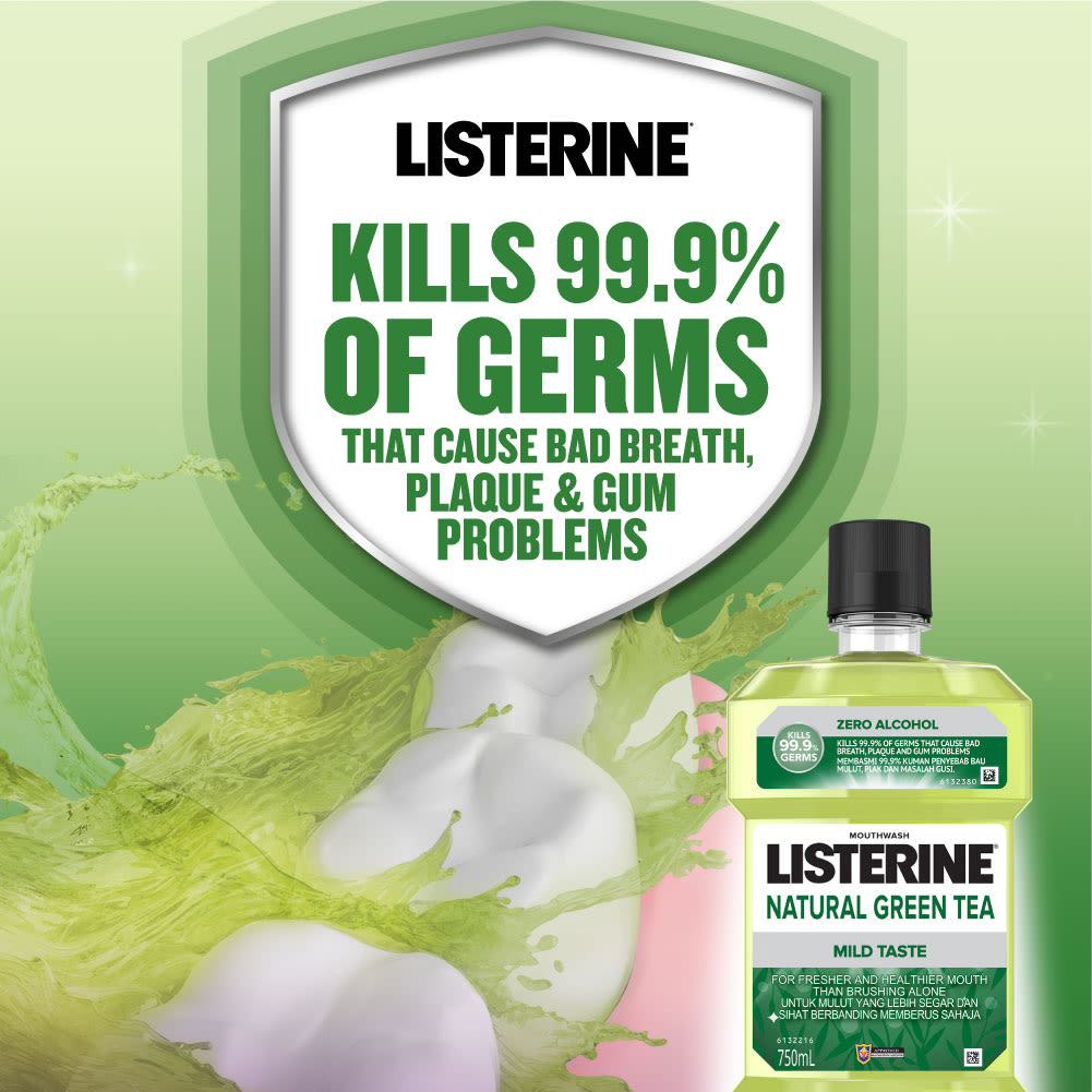 LISTERINE® NATURAL GREEN TEA MILD TASTE - Image 3 - Listerine - en-MY