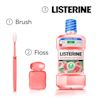 LISTERINE® Alcohol Free Watermelon Mint Mouthwash Steps, 1 brush, 2 floss and 3 Listerine!