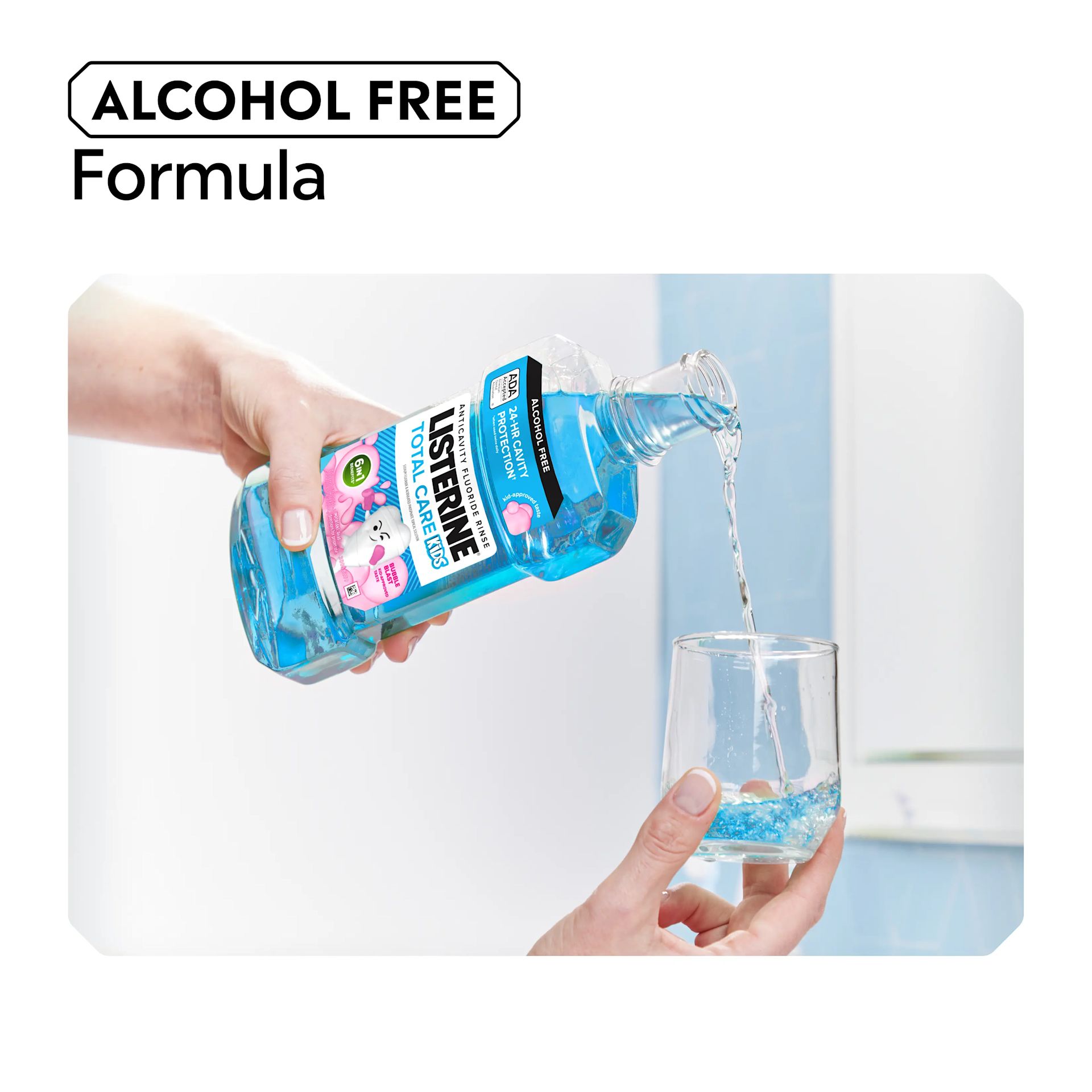 LISTERINE® TOTAL CARE Kids Mint Shield Alcohol Free Formula