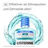 LISTERINE® COOL MINT Milde Minze ohne Alkohol mit 5×‑Wirksamkeits‑Hinweis zur Reduzierung von Zahnbelag am Zahnfleischrand.