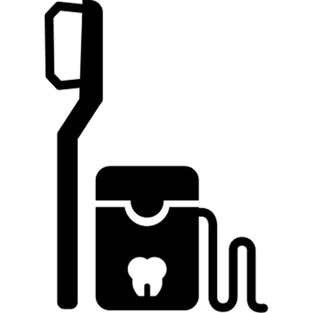 Icon Plaque Buildup Step 2 - Brush and floss every day Icon Plaque Buildup Step 2 - Brush and floss every day