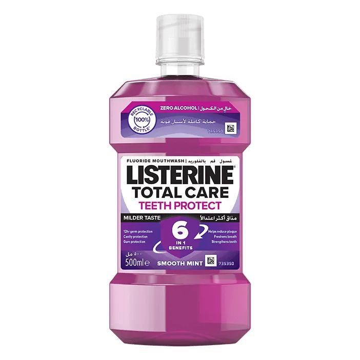 Listerine® Total Care Teeth Protect Milder Taste Mouthwash - Image 1 - Listerine - en-GB