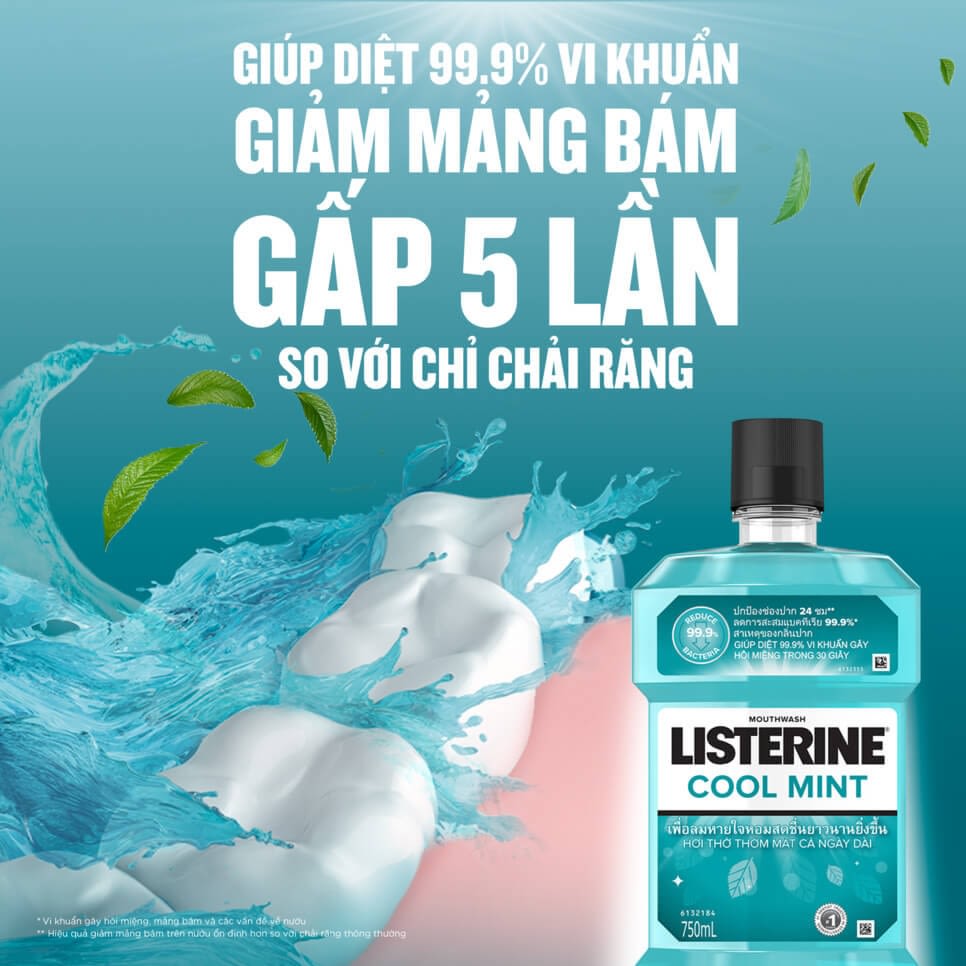 Nước súc miệng diệt khuẩn LISTERINE ® COOL MINT - Image 4 - Listerine - vi-VN