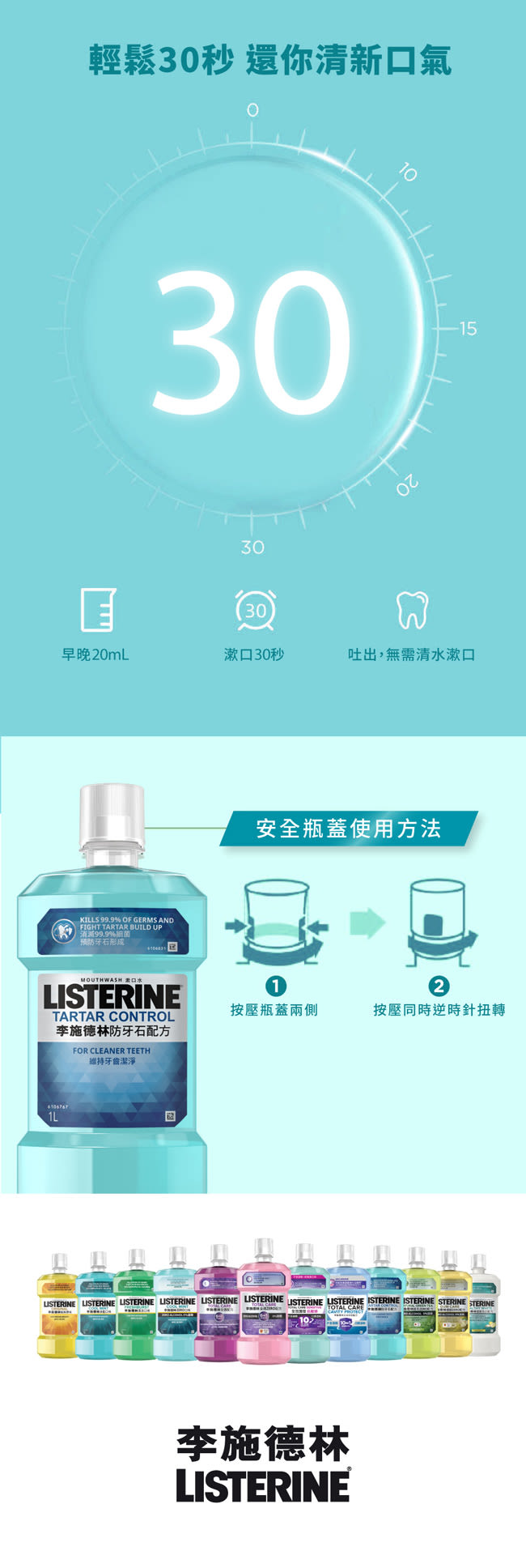 Listerine Tartar PDP clear cap 3
