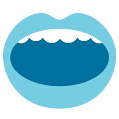 Open mouth icon