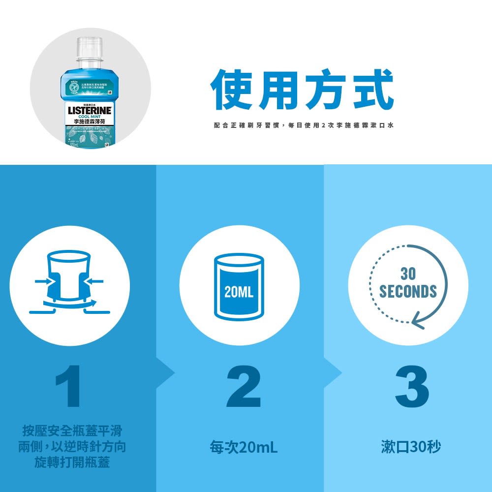 李施德霖薄荷漱口水 - Image 11 - Listerine - zh-Hant-TW
