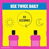 Use Listerine twice daily for 60 seconds