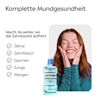 LISTERINE® COOL MINT Milde Minze Mundspülung ohne Alkohol mit Hinweis auf komplette Mundgesundheit für Zähne, Zahnfleisch, Gaumen, Zunge und Wangen.