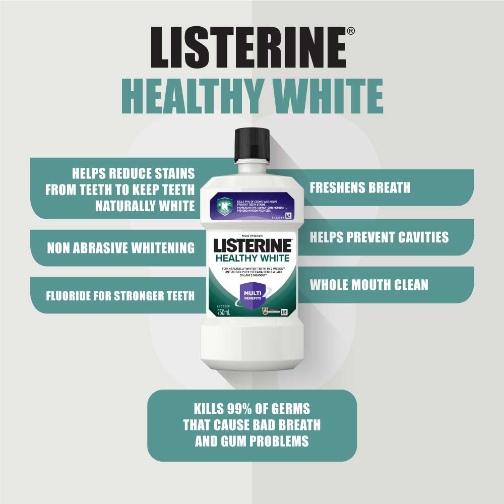 LISTERINE® HEALTHY WHITE - Image 4 - Listerine - en-MY