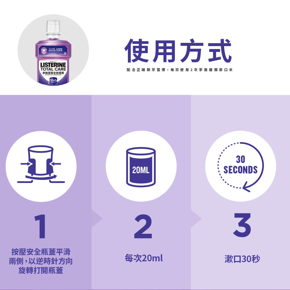 李施德霖全效護理除菌漱口水 - Image 11 - Listerine - zh-Hant-TW