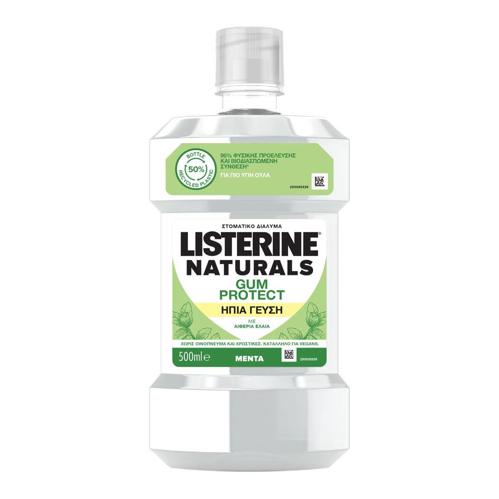 Στοματικό διάλυμα LISTERINE® Naturals Gum Protect Ήπια Γεύση