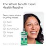 The whole mouth clean health routine, deep cleans where brushing misses