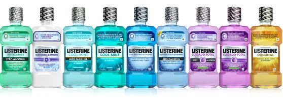 “Productos listerine para la higiene bucal