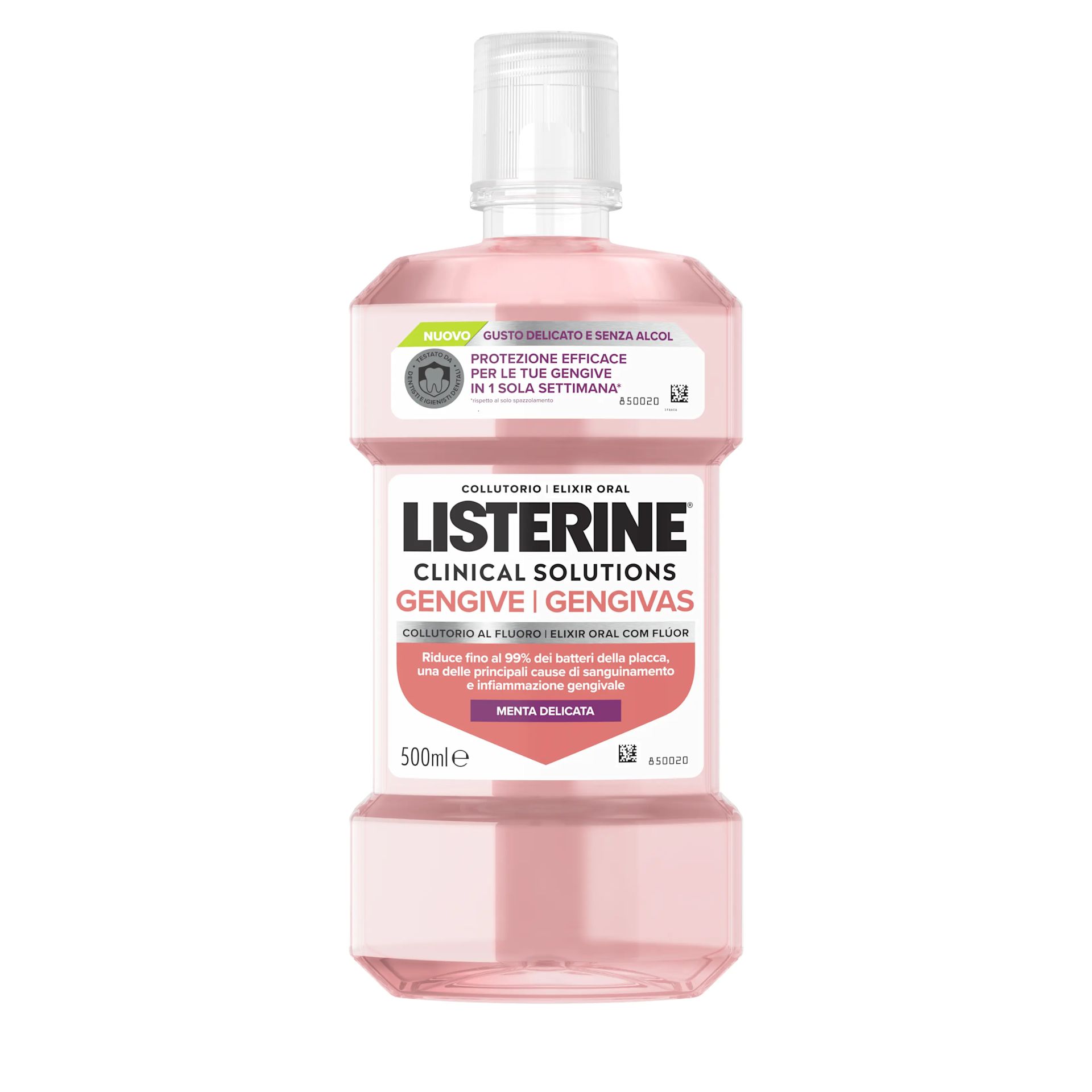 Elixir Oral LISTERINE® Clinical Solutions Gengivas Sabor Suave Sem Álcool
