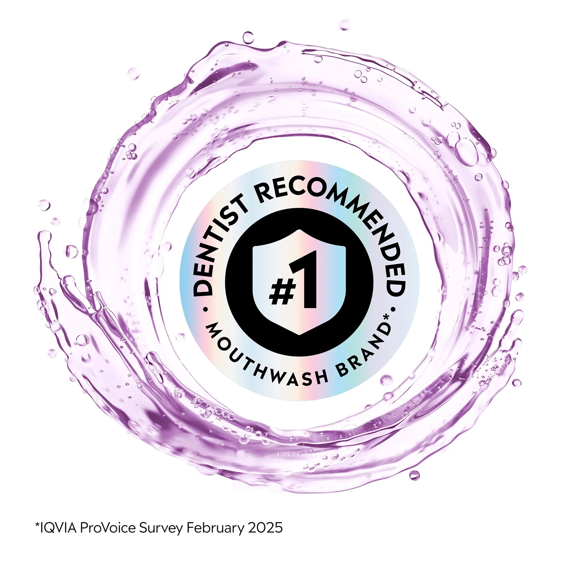 LIS B+ Recommendation TC AF Mild RGB 09 #1 Dentist Recommended Mouthwash Brand IQVIA ProVoice Survey February 2025