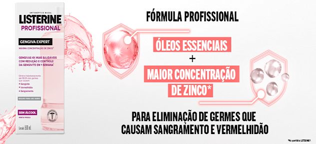 Listerine gengiva-tamanhos