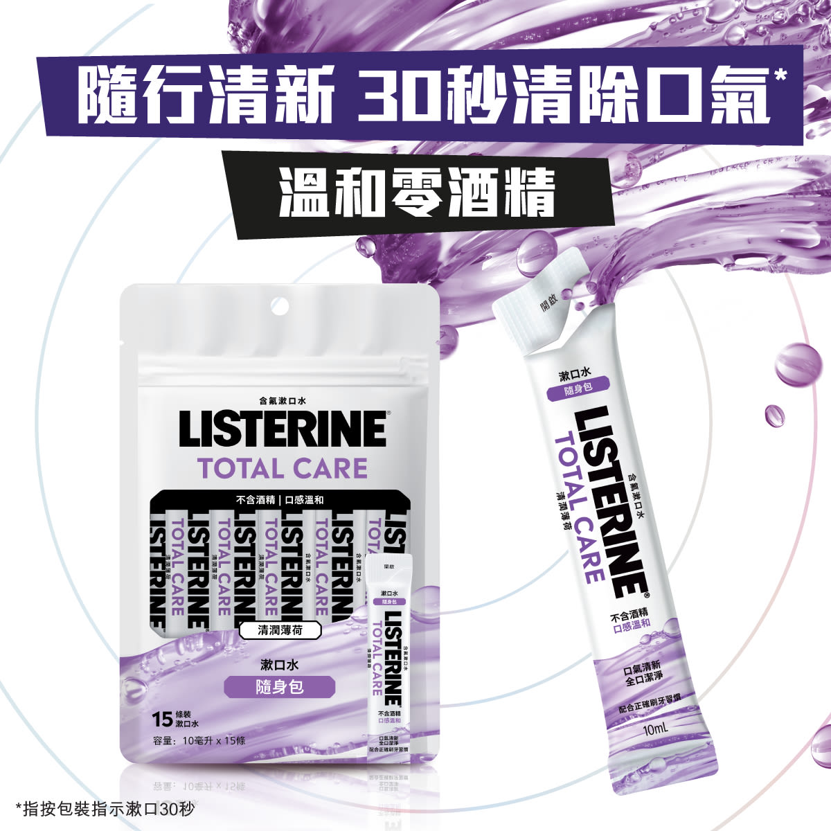 李施德林全護ZERO配方漱口水隨身包