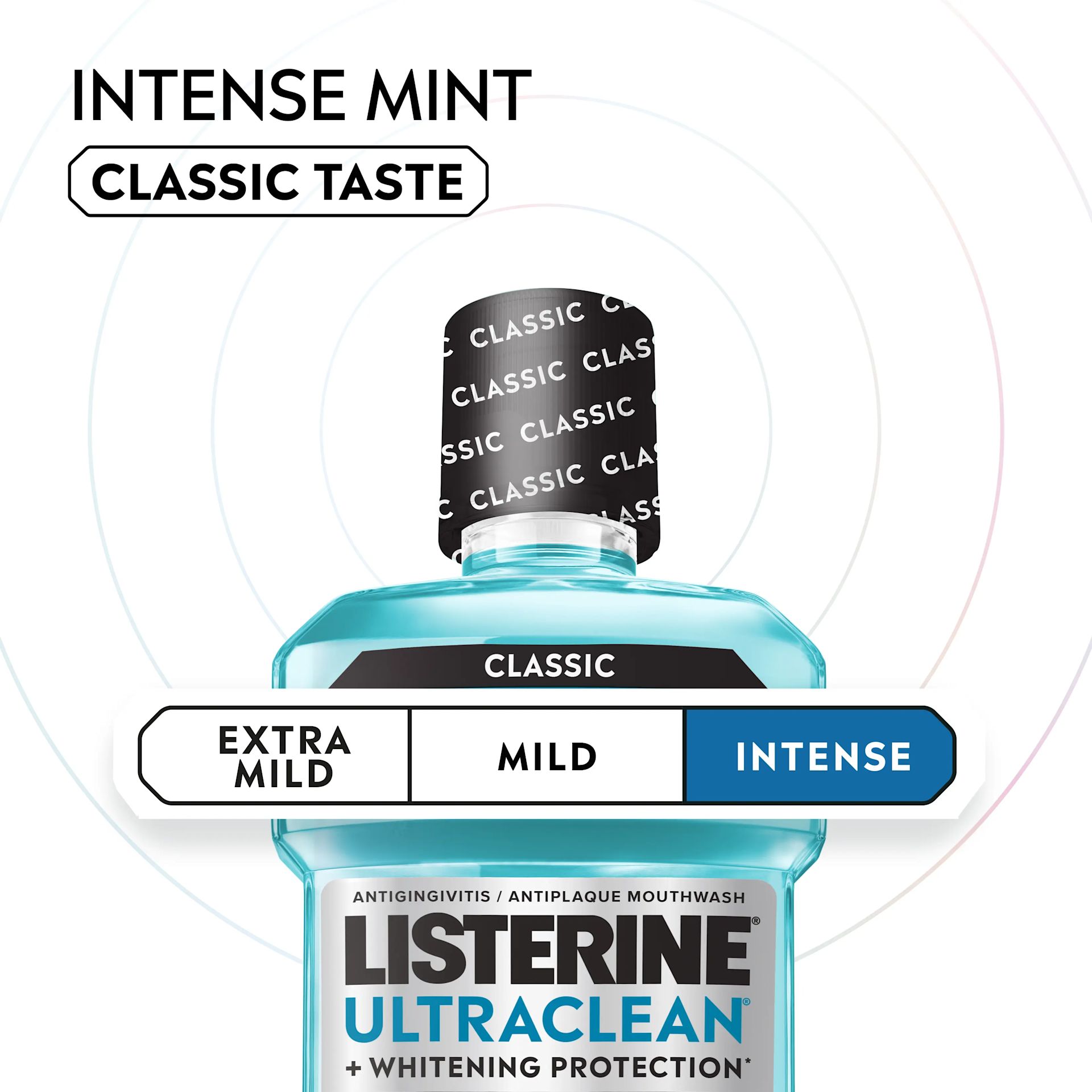 LISTERINE® ULTRACLEAN® Intense mint classic taste
