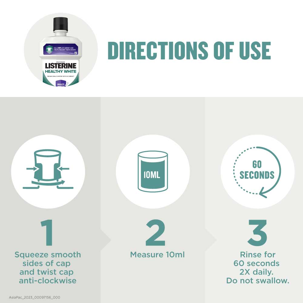 LISTERINE® HEALTHY WHITE - Image 1 - Listerine - en-SG