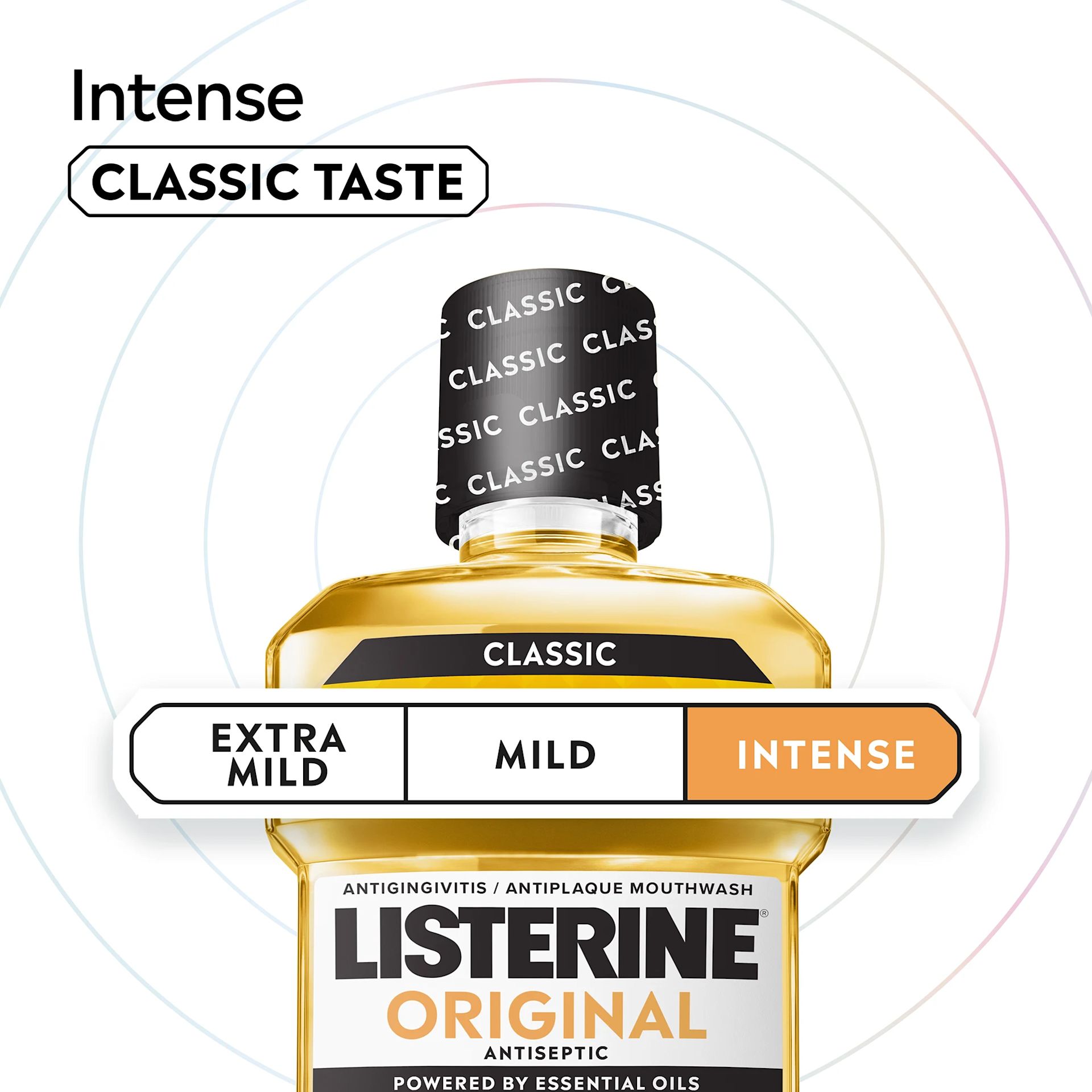 LIS B+ Flavor Original Intense RGB 02 LISTERINE® Original Intense Classic Taste Antiseptic