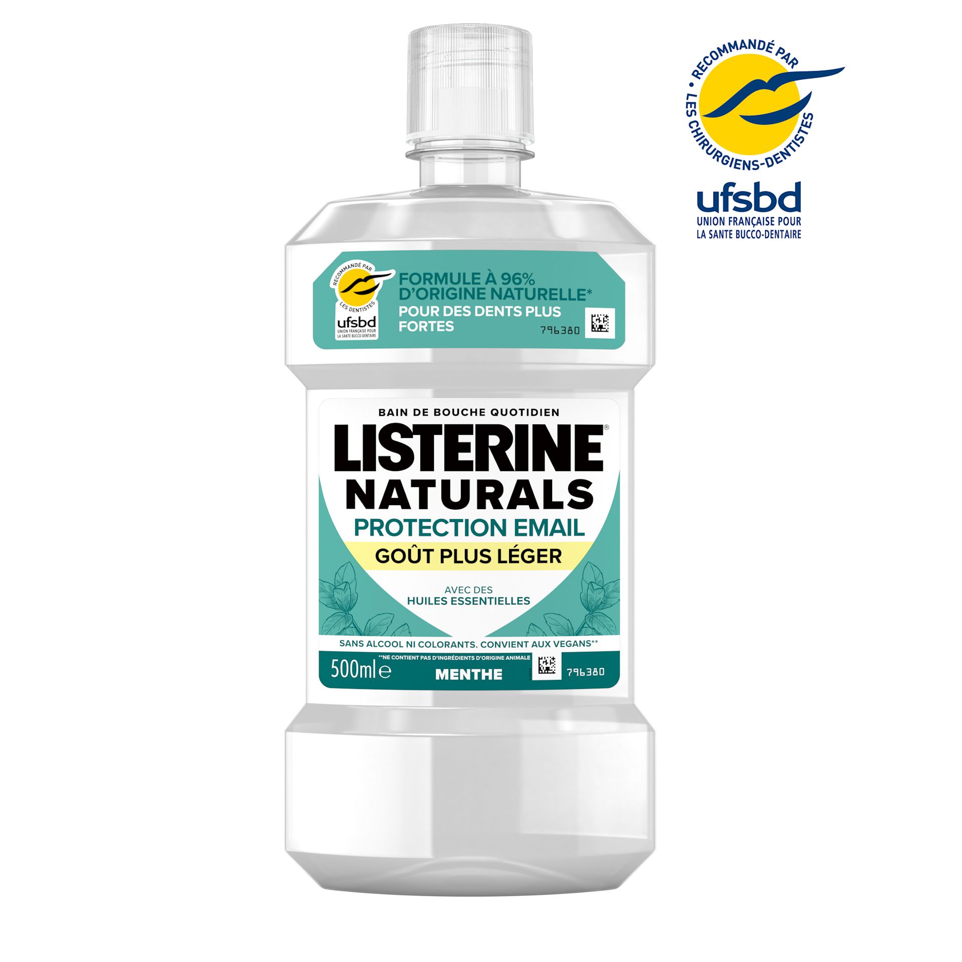 LISTERINE® Naturals Protection Email Goût Plus Léger