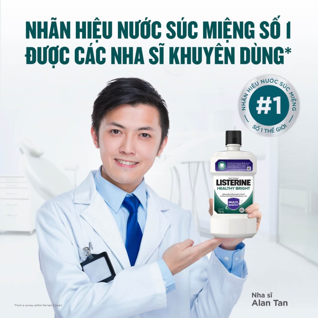 Nước súc miệng diệt khuẩn LISTERINE ® HEALTHY BRIGHT - Image 7 - Listerine - vi-VN
