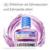 LISTERINE® Total Care Intensive Minze ohne Alkohol mit 5×‑Wirksamkeits‑Hinweis zur Reduktion von Zahnbelag am Zahnfleischrand.