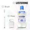 LISTERINE® Whitening steps, 1 brush, 2 floss and 3 Listerine!