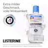 LISTERINE® Total Care Extra Milde Minze Mundspülung ohne Alkohol mit Hinweis „Extra milder Geschmack, volle Wirksamkeit“.