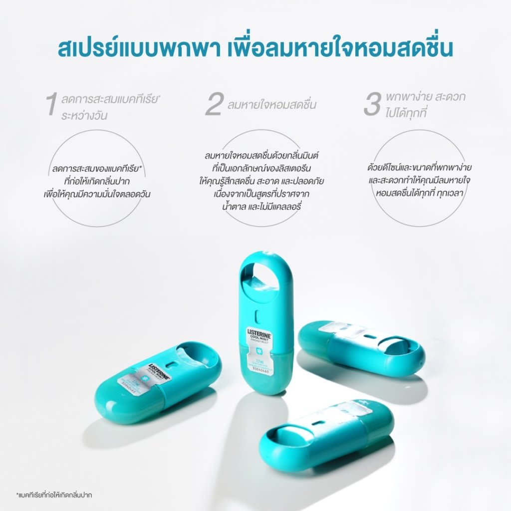 ลิสเตอรีนพ็อกเก็ตมิสท์คูลมิ้นต์สเปรย์ - Image 5 - Listerine - th-TH