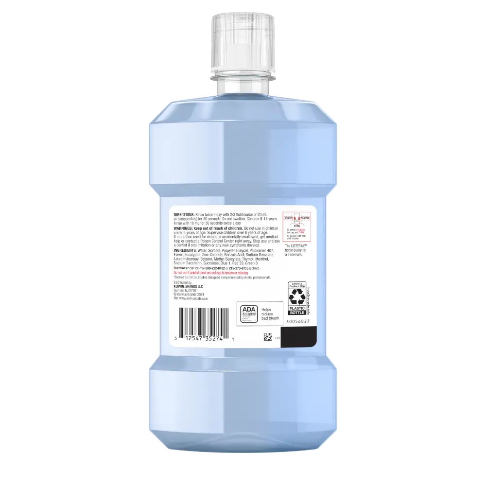 Back Pack Shot of LISTERINE® Clinical Solutions Breath Defense AF Mouthwash 500mL