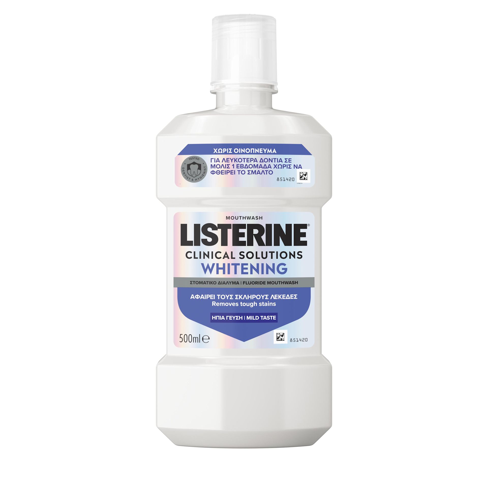 Apă de Gură LISTERINE® Clinical Solutions Whitening Zero Alcool