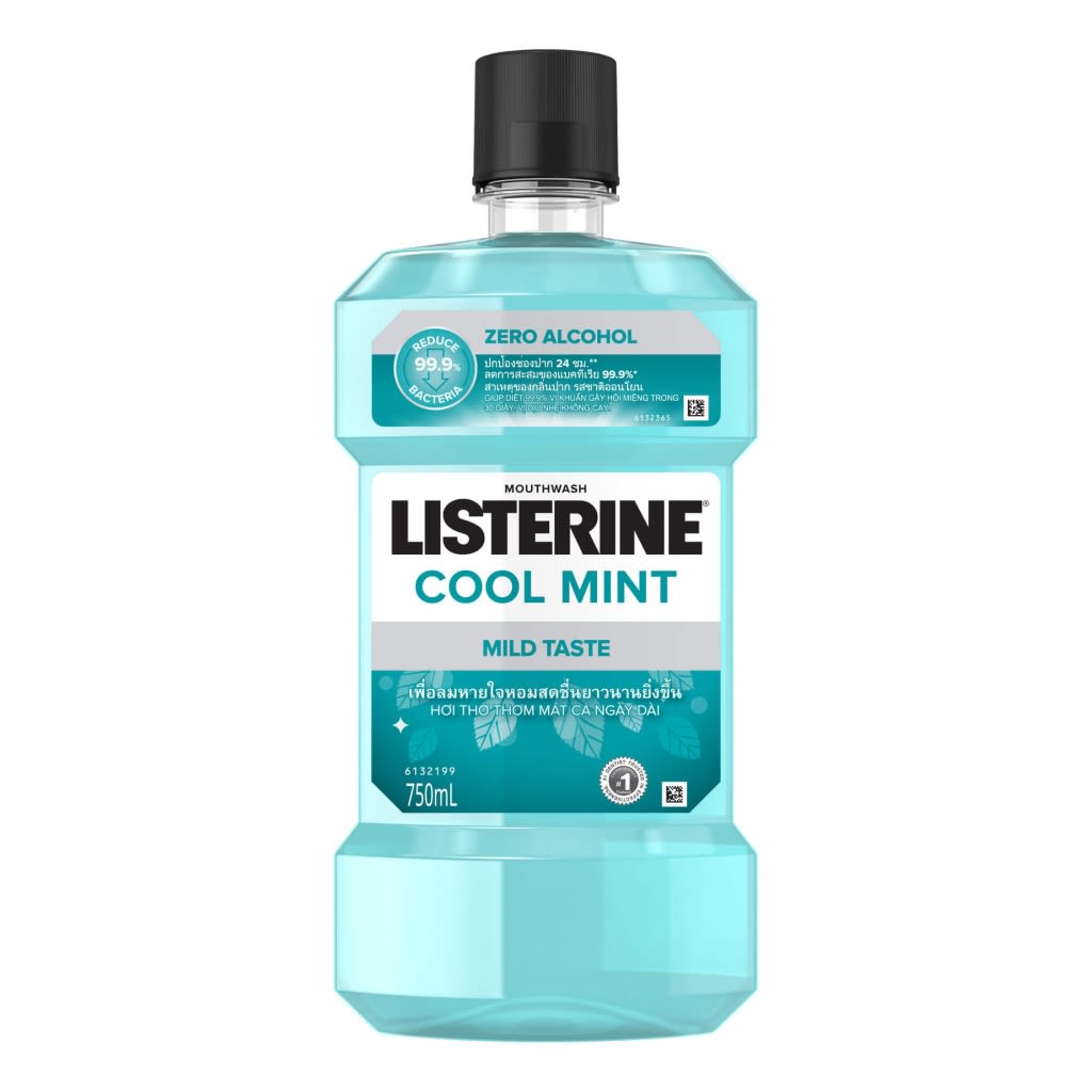 Nước súc miệng diệt khuẩn LISTERINE® COOL MINT ZERO ALCOHOL