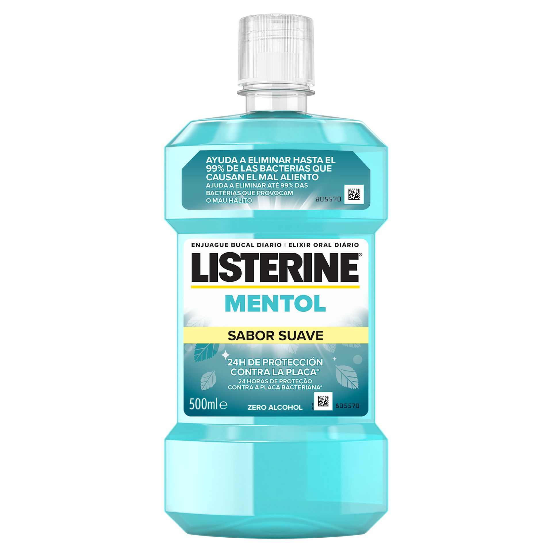 Elixir oral LISTERINE® Mentol Sabor Suave Sem Álcool