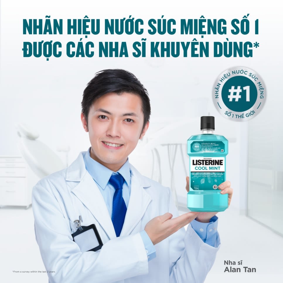 Nước súc miệng diệt khuẩn LISTERINE ® COOL MINT - Image 6 - Listerine - vi-VN