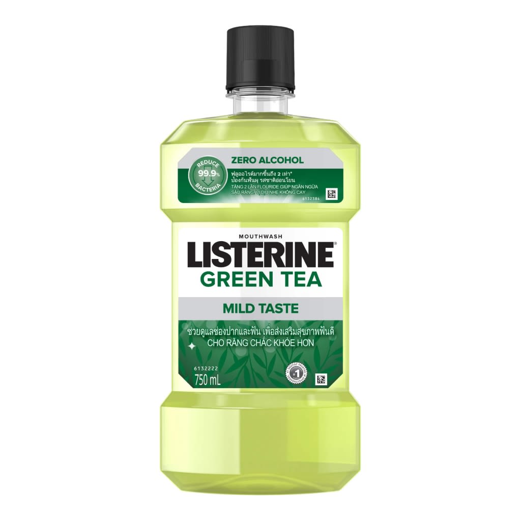 Nước súc miệng diệt khuẩn LISTERINE® GREEN TEA ZERO ALCOHOL