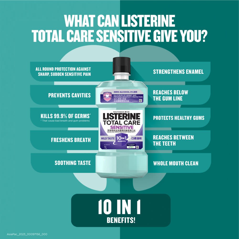 LISTERINE® TOTAL CARE SENSITIVE - Image 8 - Listerine - en-SG