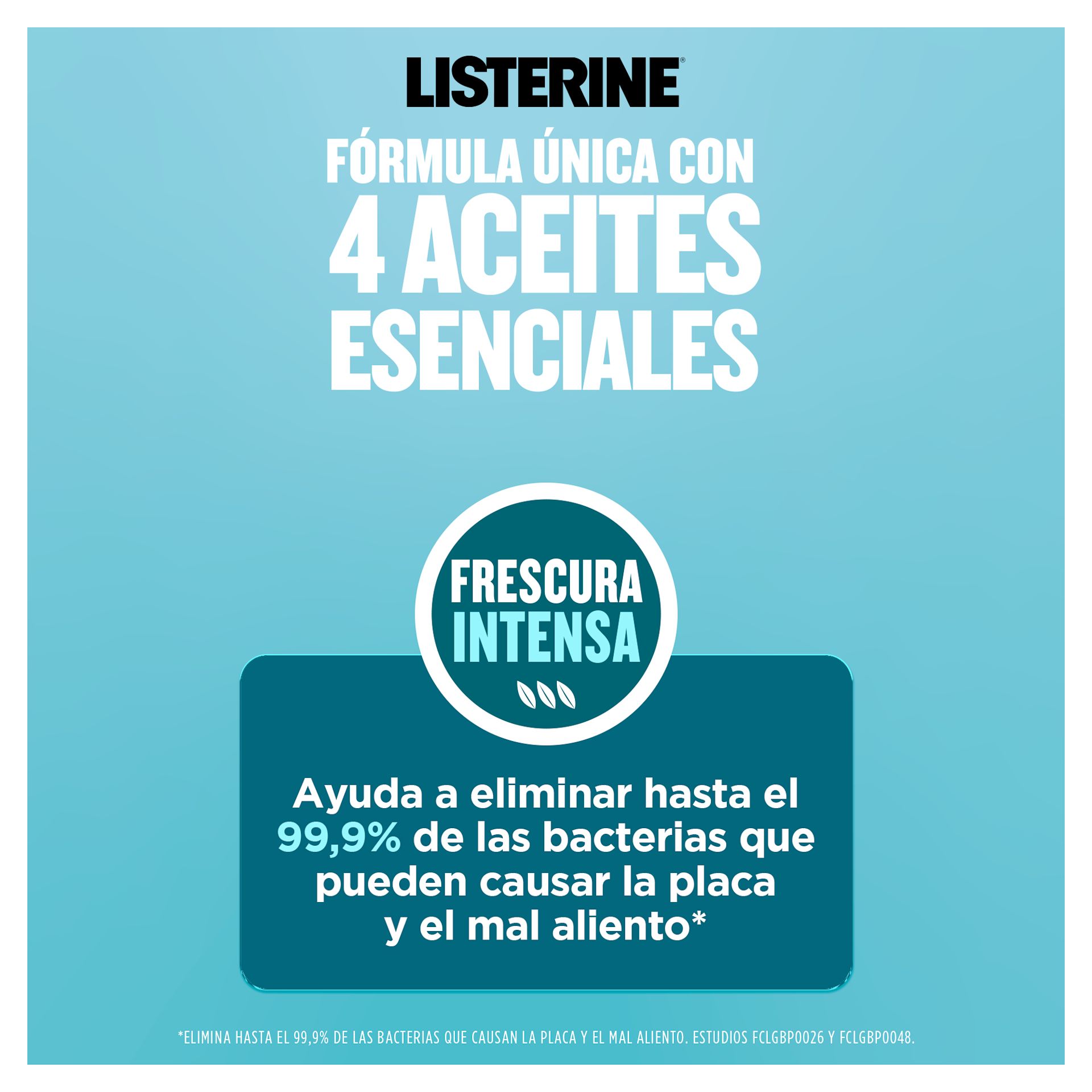 Fórmula única con 4 aceites esenciales