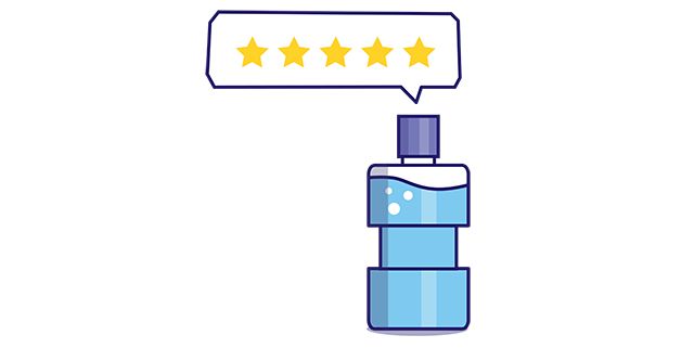 5 star rating and reviews for Listerine mouthwash