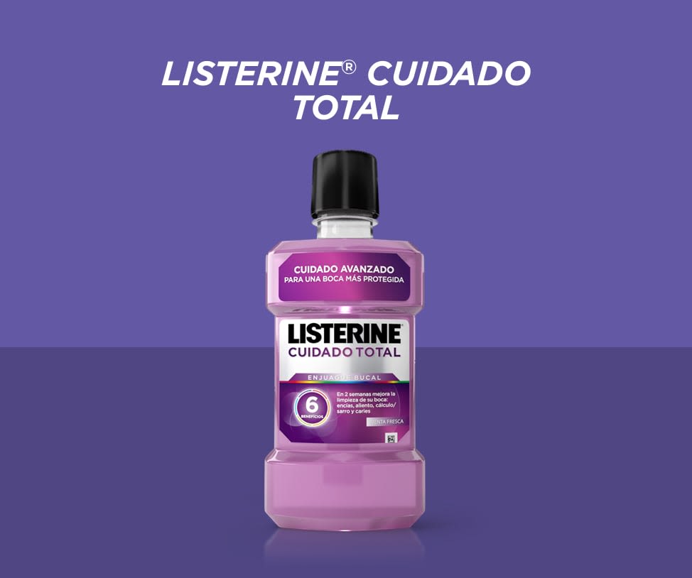 El más completo y avanzado LISTERINE®. ¡Ofrece 6 beneficios en 1!