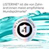 LISTERINE® als von Zahnärzt:innen meist empfohlene Mundspülmarke mit Nr.-1‑Hinweis in der Zahnarztempfehlung.