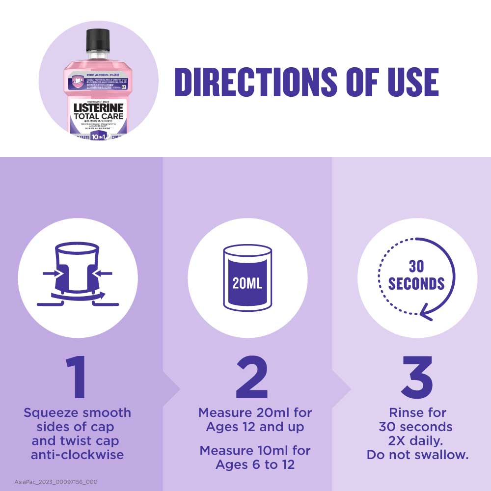 LISTERINE® Total Care Mild Taste (Zero Alcohol) - Image 9 - Listerine - en-SG