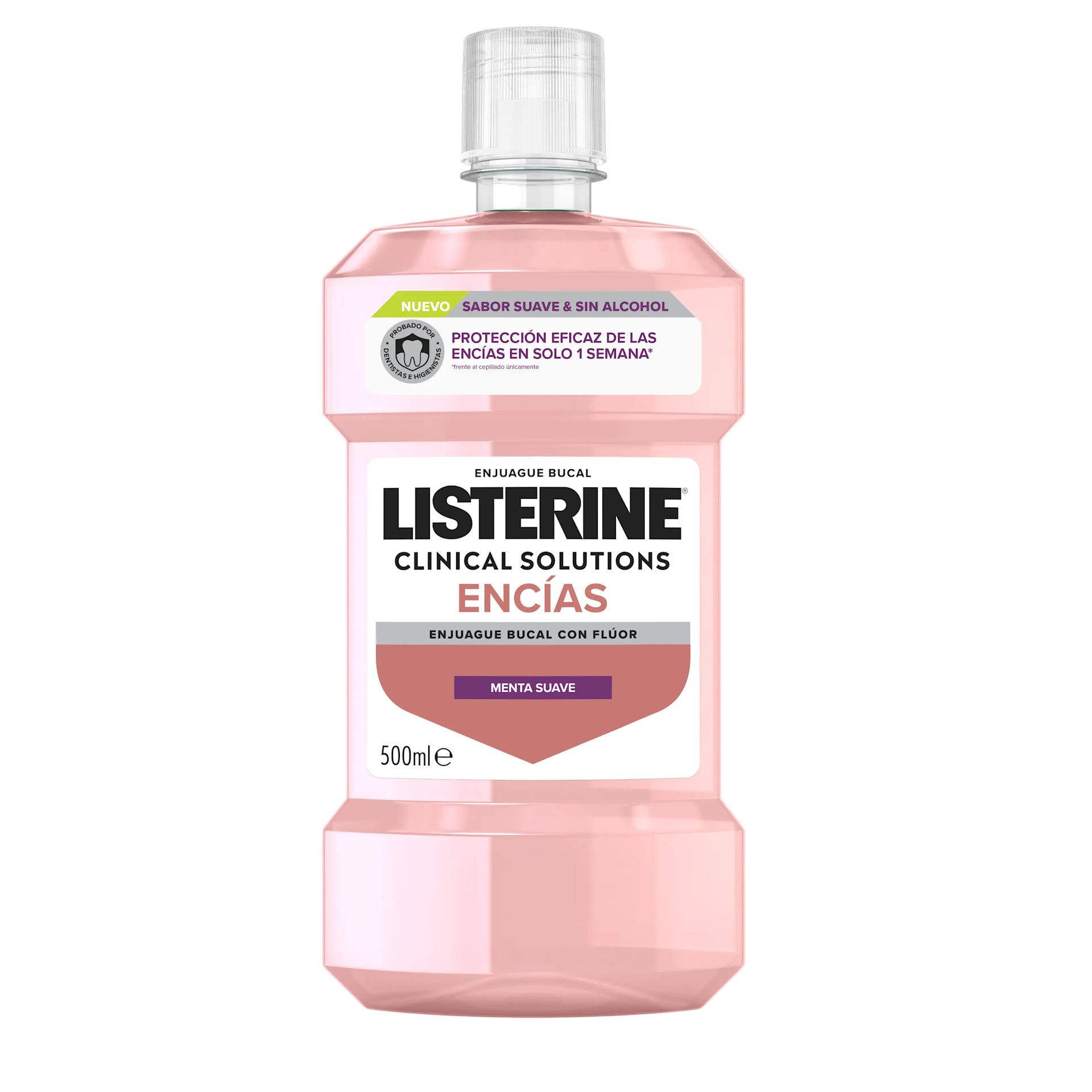 Enjuage Bucal LISTERINE® Clinical Solutions Encías Sabor Suave Sin Alcohol