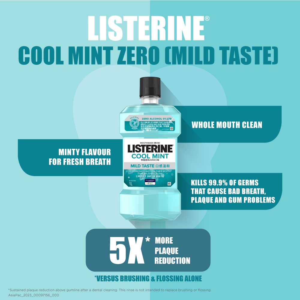 LISTERINE® Cool Mint Mild Taste (Zero Alcohol) - Image 6 - Listerine - en-SG