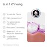 LISTERINE® Total Care mit Hinweis auf 6‑in‑1‑Wirkung für Zähne, Zahnfleisch, Zahnschmelz, Kariesschutz, Plaquereduktion und Bakterienbekämpfung.