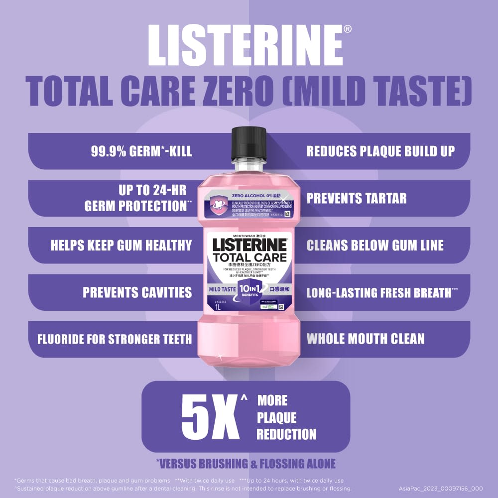 LISTERINE® Total Care Mild Taste (Zero Alcohol) - Image 6 - Listerine - en-SG