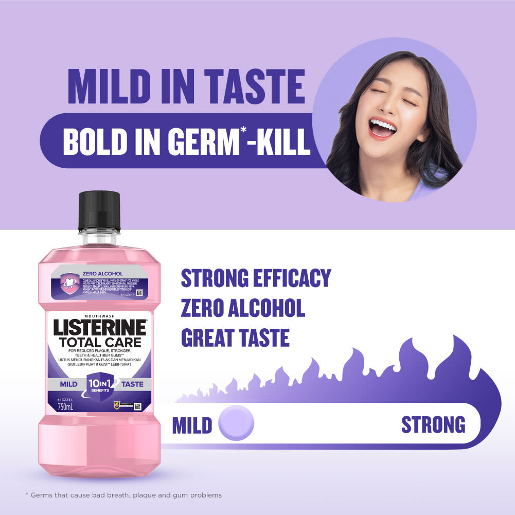 LISTERINE® TOTAL CARE MILD TASTE - Image 7 - Listerine - ms-MY