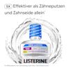 LISTERINE® Total Care Extra Milde Minze ohne Alkohol mit 5×‑Wirksamkeits‑Hinweis zur Reduzierung von Zahnbelag am Zahnfleischrand.