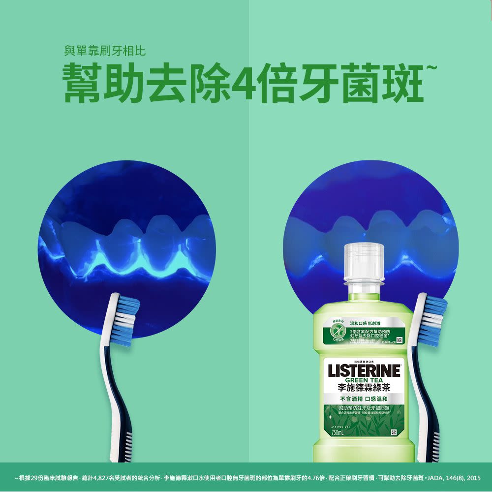 李施德霖綠茶防蛀護齦漱口水 - Image 7 - Listerine - zh-Hant-TW
